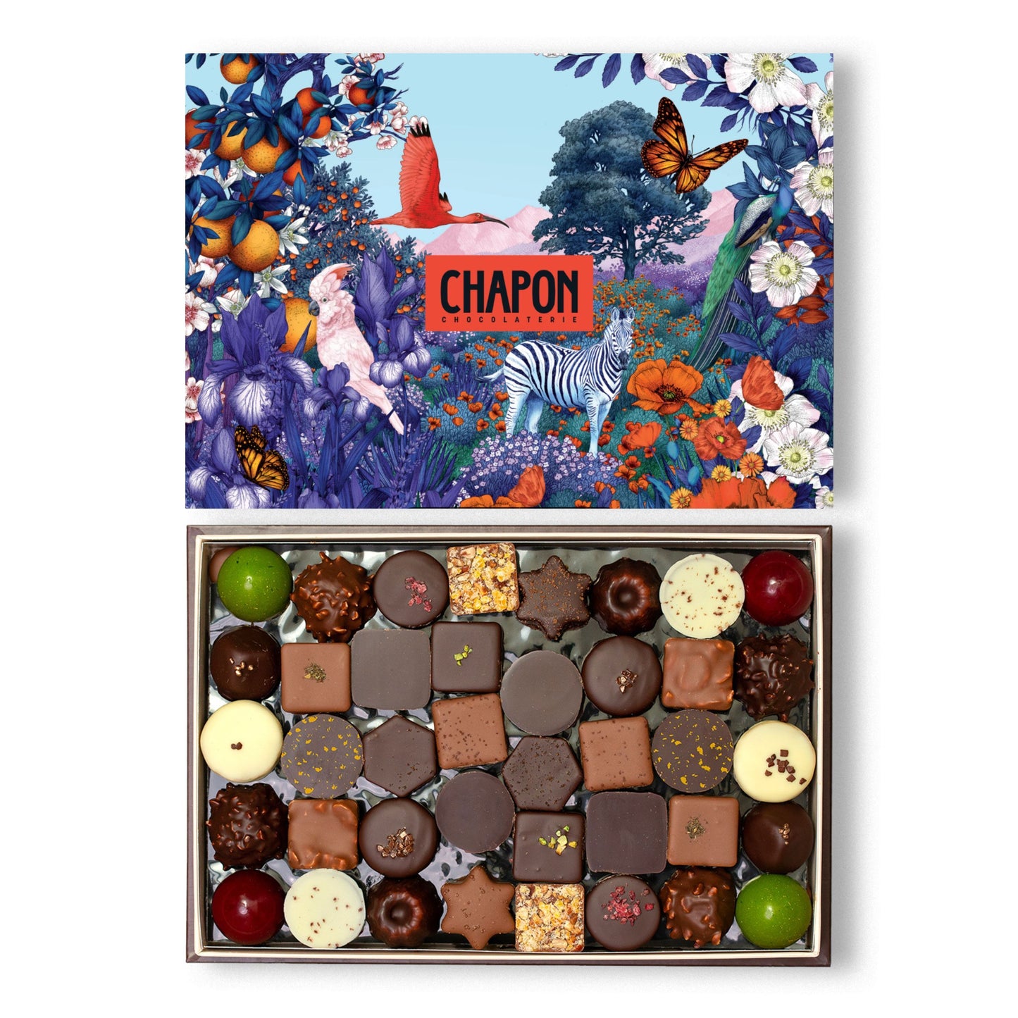 Coffret fourreau institutionnel 80 chocolats